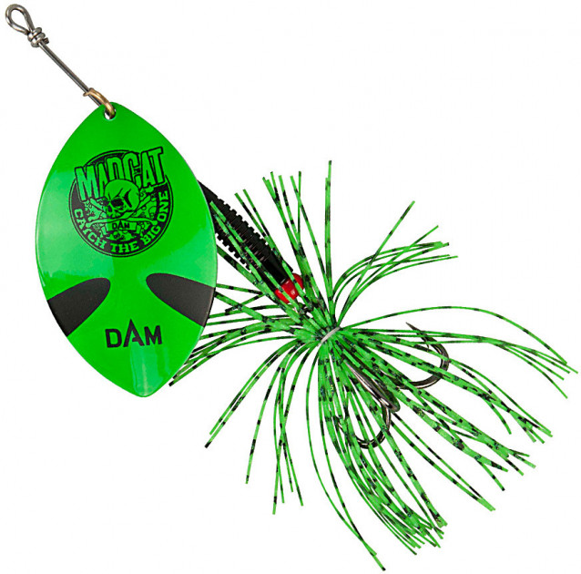 MADCAT Třpytka Big Blade Spinner Green 55gr