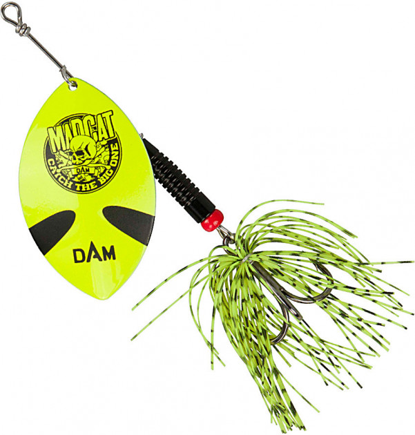 MADCAT Třpytka Big Blade Spinner Fluo Yellow 55g