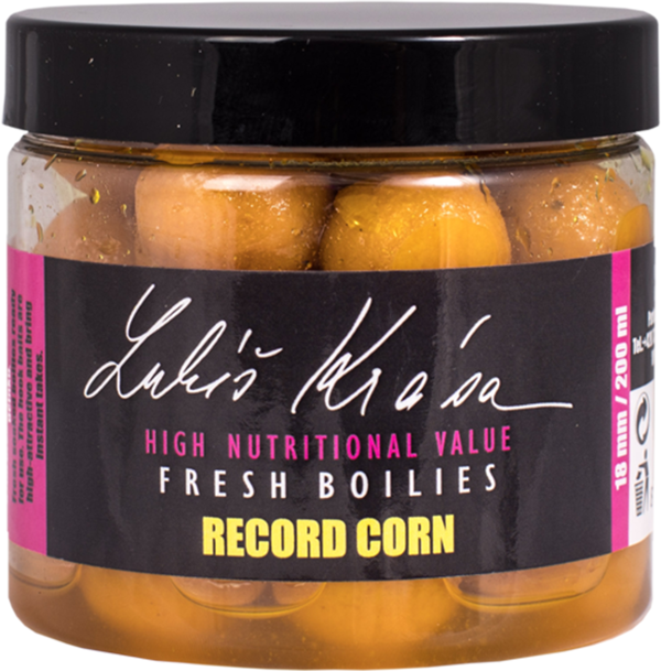 LK BAITS Fresh Boilies Lukáš Krása RECORD CORN 200ml 18mm