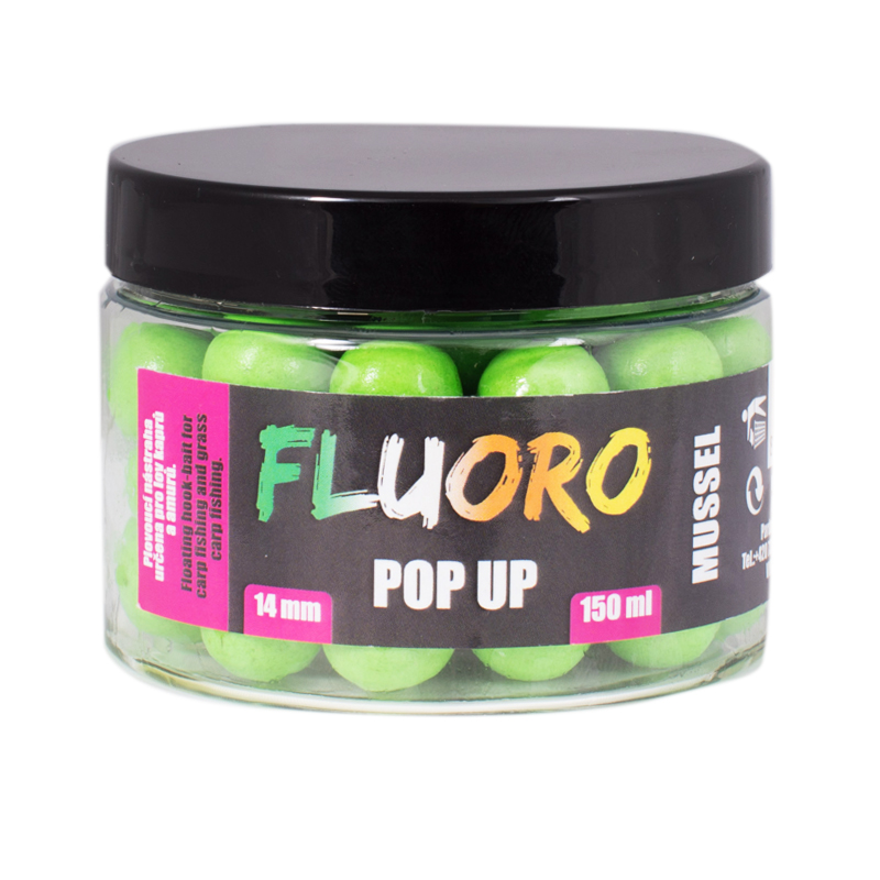 LK BAITS Fluoro Pop Up Mussel 150ml 14mm