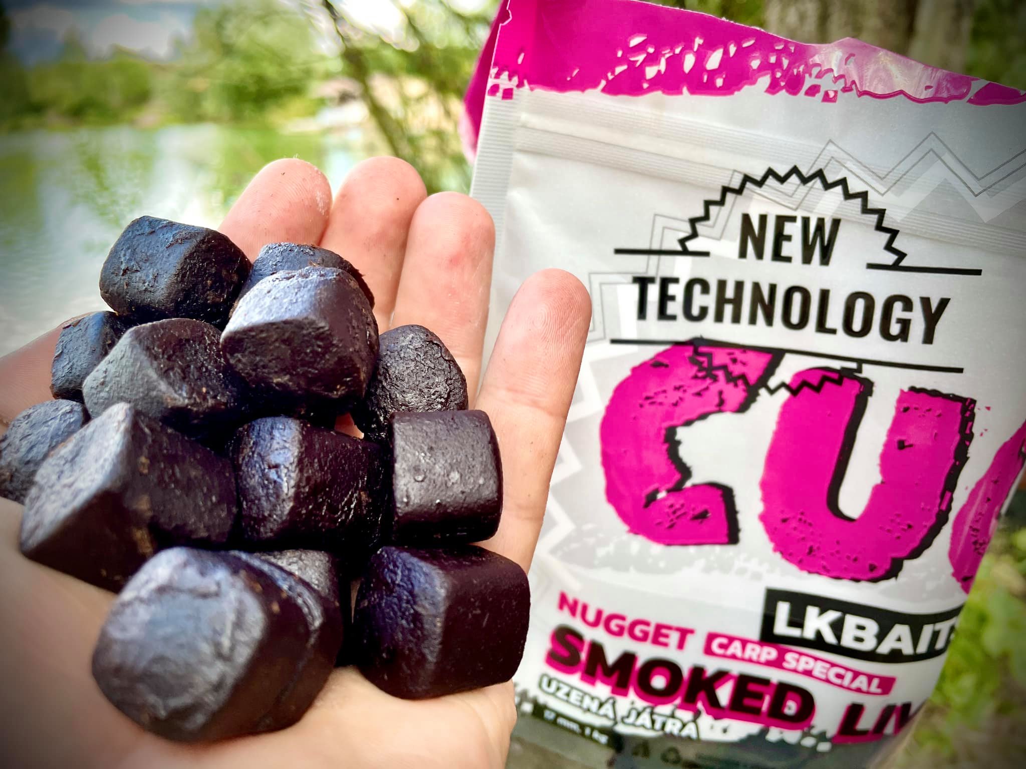LK BAITS CUC! Nugget Carp Smoked Liver 1kg 17mm