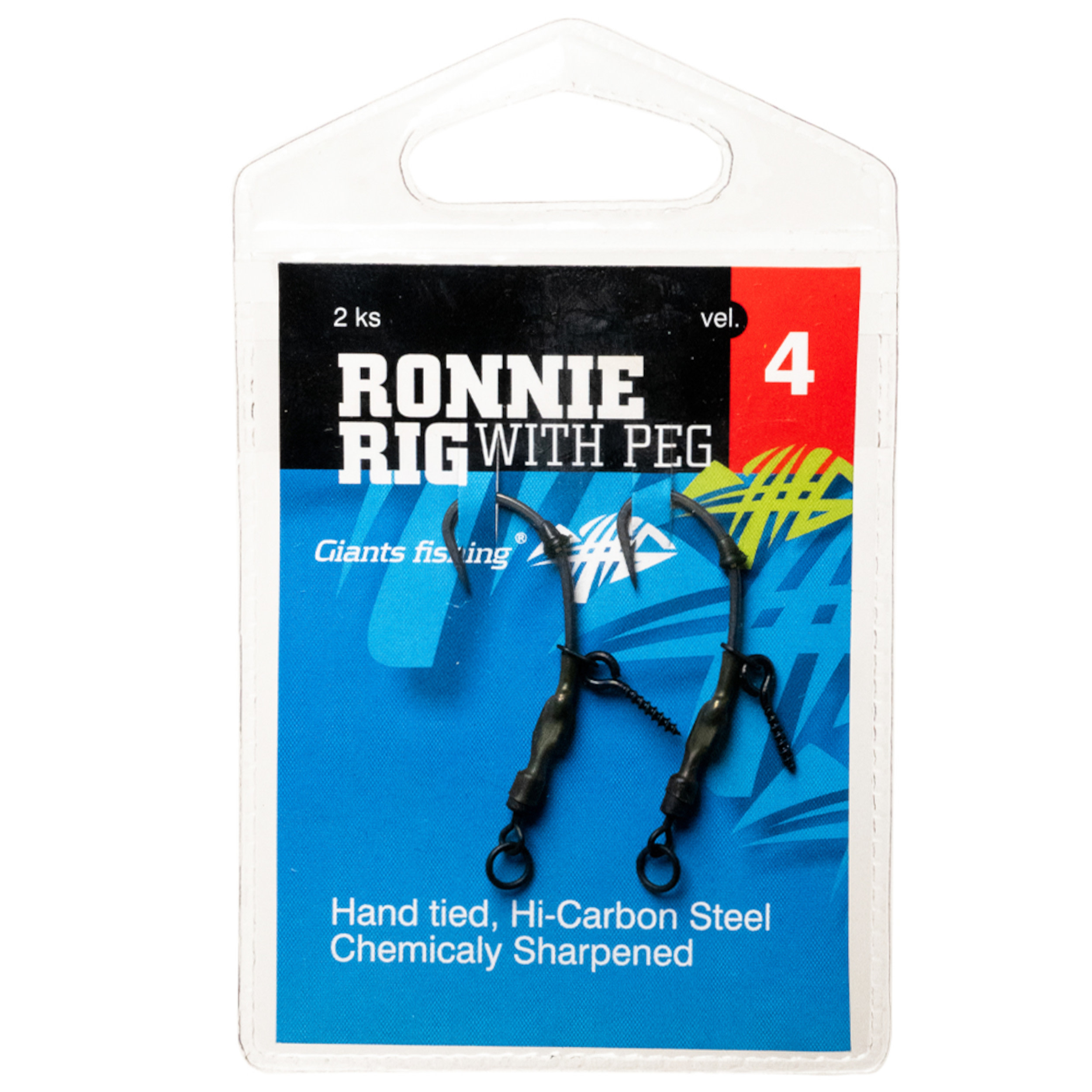GIANTS FISHING Kaprový návazec Ronnie Rig wit Peg 2ks #4