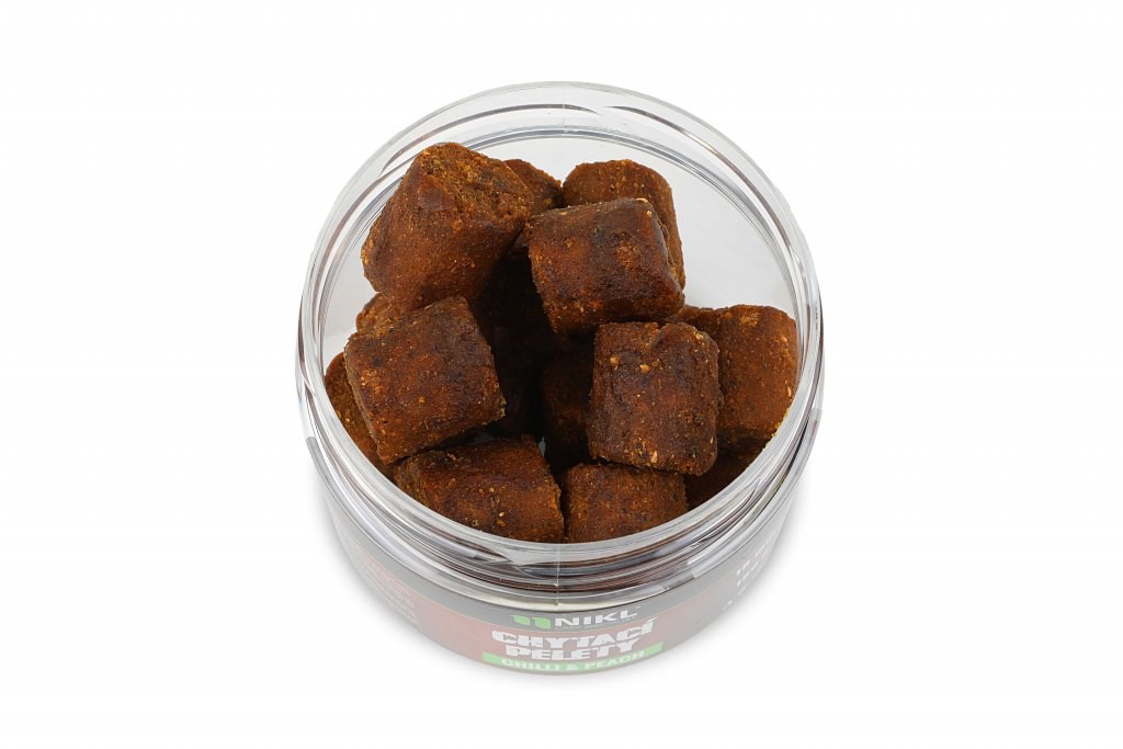 NIKL Chytací pelety Chilli & Peach 10mm 150g
