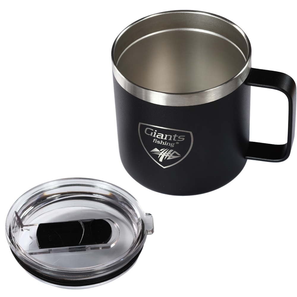 GIANTS FISHING Nerezový thermo hrnek Black Stainless 400ml