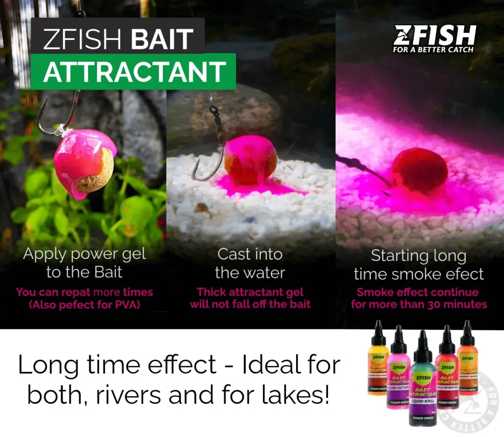 ZFISH Dip Bait Attractant Chilli - Robin Red 60ml