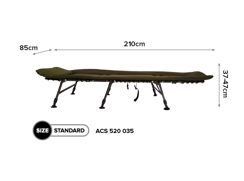 CARP SPIRIT Lehátko BLAX Bed 6legs
