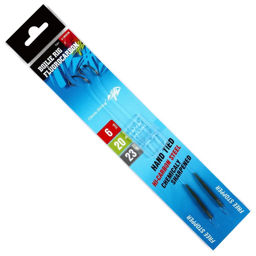 GIANTS FISHING Kaprový návazec Boilie Rig Fluorocarbon 20lb #6