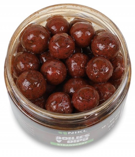 NIKL Boilies v dipu Strawberry 250g 24mm