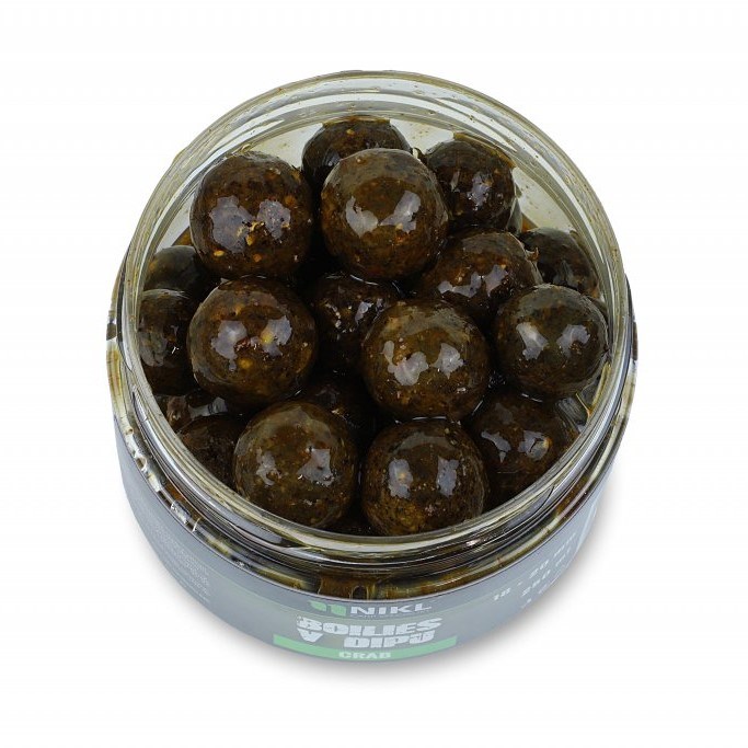NIKL Boilies v dipu Crab 250g 24mm