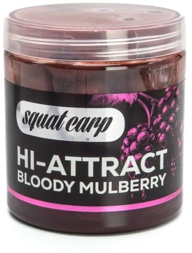 SQUAT CARP Boilies v dipu Hi-Attract Bloody Mulberry 24mm 220g