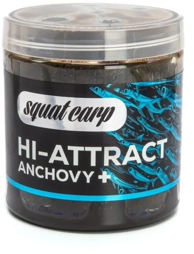 SQUAT CARP Boilies v dipu Hi-Attract Anchovy+ 24mm 220g
