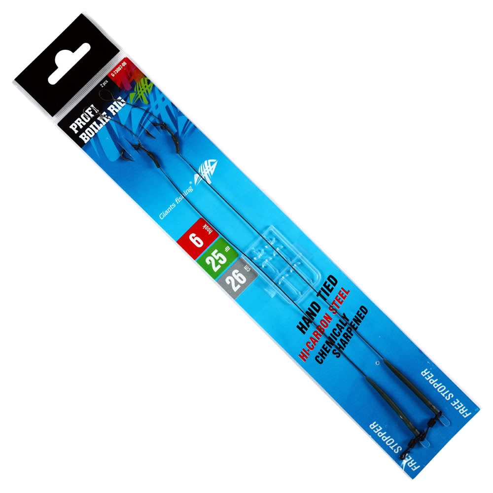 GIANTS FISHING Kaprový návazec Profi Boilie Rig Barbless 25lb #4