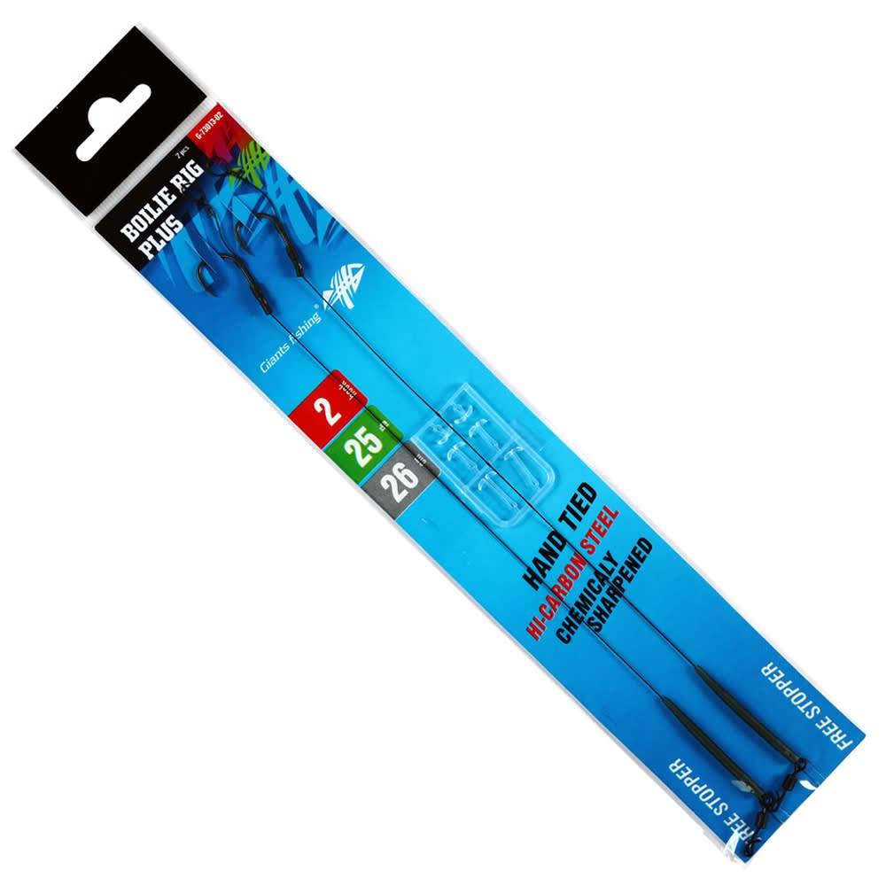 GIANTS FISHING Kaprový návazec Boilie Rig Plus Barbless 25lb #4
