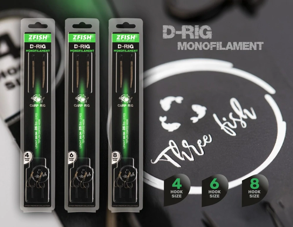 ZFISH Návazec Monofilament D-Rig #6