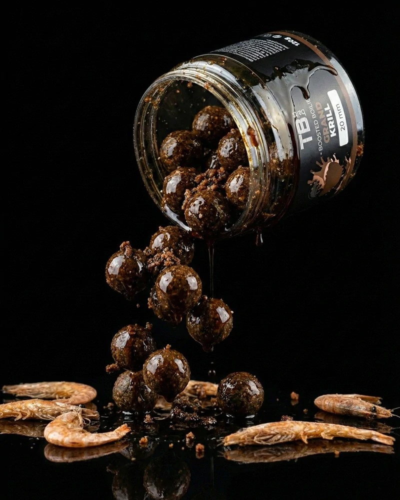 TB BAITS Boosterované boilie Grand Krill 120g 24mm