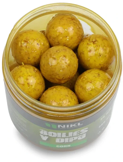 NIKL Boilies v dipu Corn 250ml 20mm