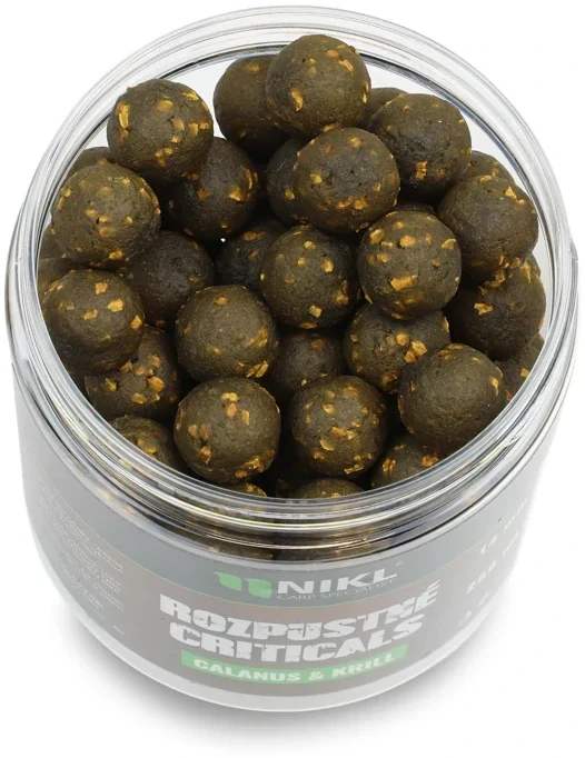NIKL Rozpustné Criticals boilie Calanus & Krill 250ml 14mm