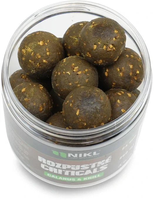 NIKL Rozpustné Criticals boilie Calanus & Krill 250ml 24mm