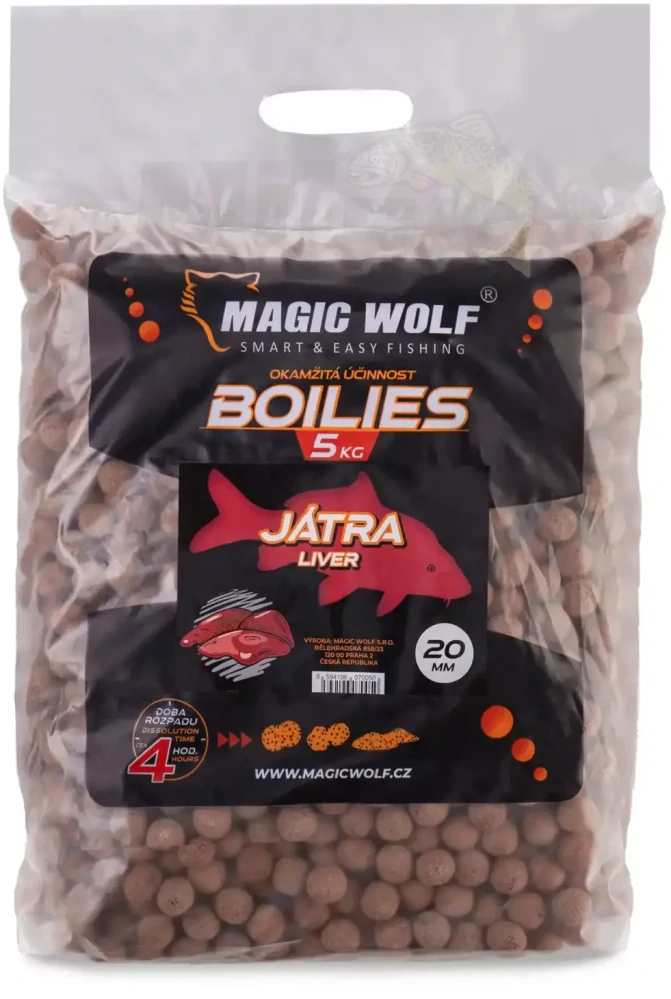 MAGIC WOLF Boilies Játra 5kg 20mm