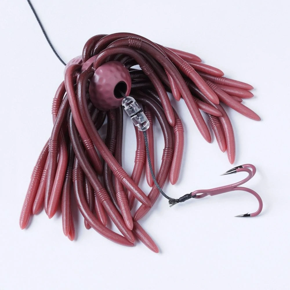 MADCAT Chobotnička Worm Teaser Sinking Brown Worm 100g