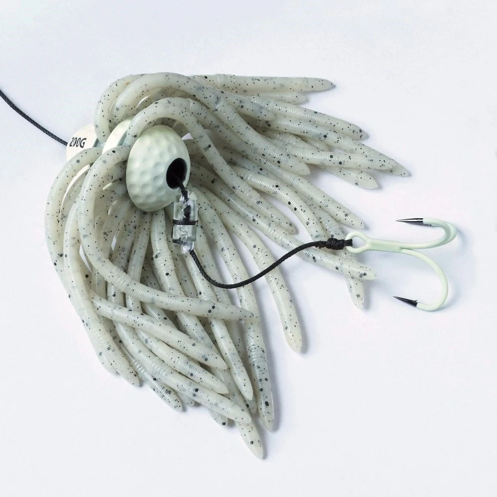 MADCAT Chobotnička Worm Teaser Sinking Glow in the Dark 100g