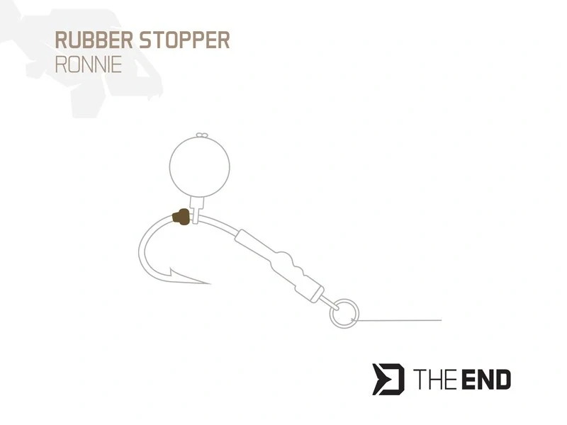 DELPHIN Gumový stoper TheEND Ronnie 20 ks