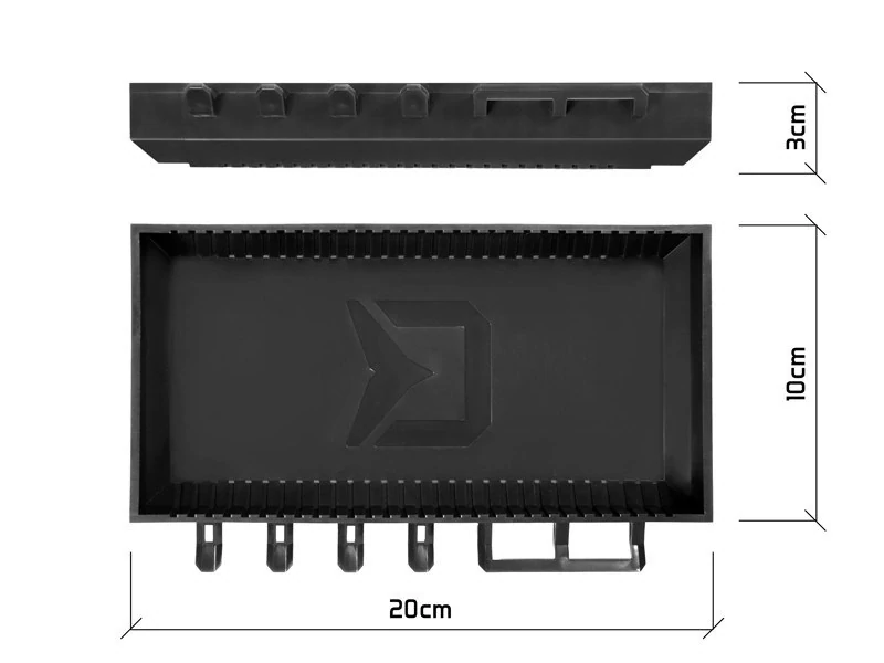 DELPHIN Polička na rodpod ShelfPOD BlackWay