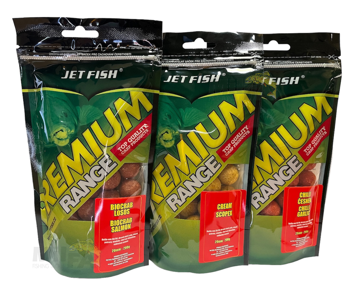 AKCE 3+3 ZDARMA JET FISH Boilies Premium Clasicc 20mm 6x200g