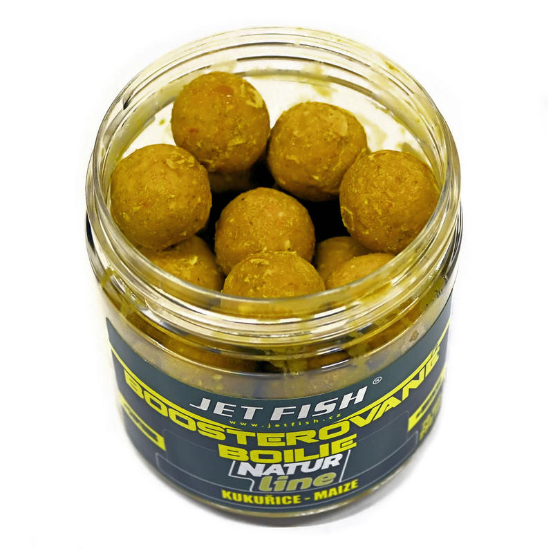 JET FISH Boosterované boilie Natur Line Kukuřice 120g 20mm