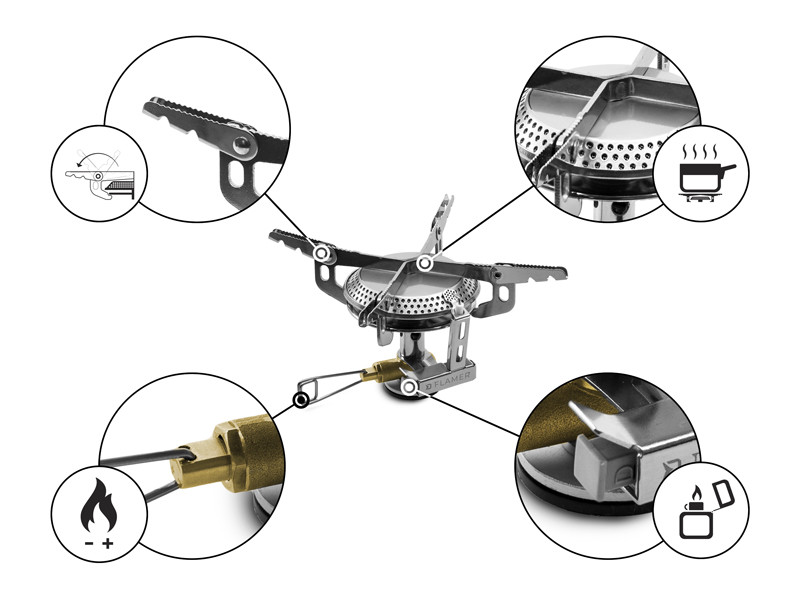 DELPHIN Plynový vařič Flamer