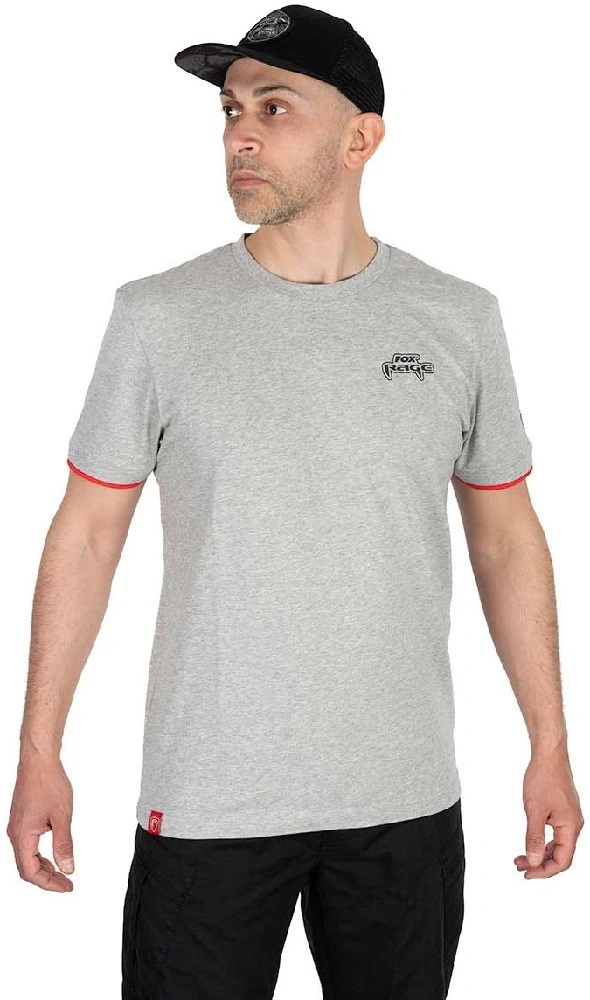 FOX RAGE Tričko Voyager Tee Light Grey Large