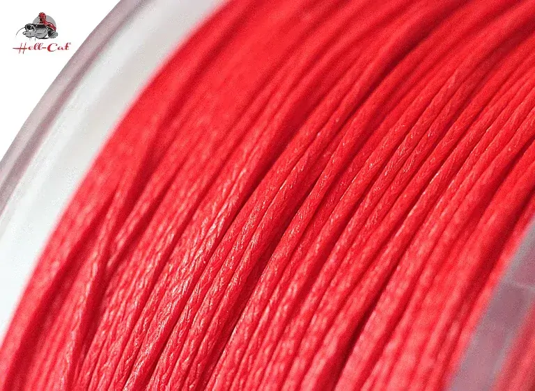HELL-CAT Šňůra Round Braid Power Red 200m / 0,70mm / 85kg