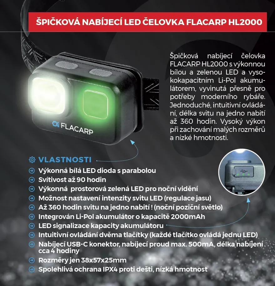 FLACARP Čelovka HL 2000