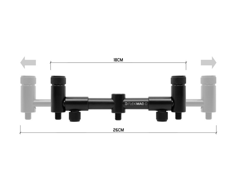 DELPHIN Roztahovací hrazda na pruty FlexiMAG BUZZ L 18-25cm