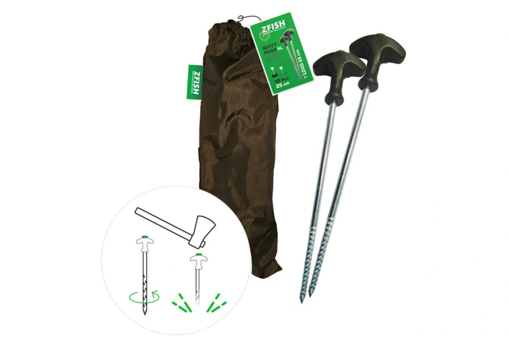 ZFISH Kolíky Bivvy Peg Set 20cm 10ks