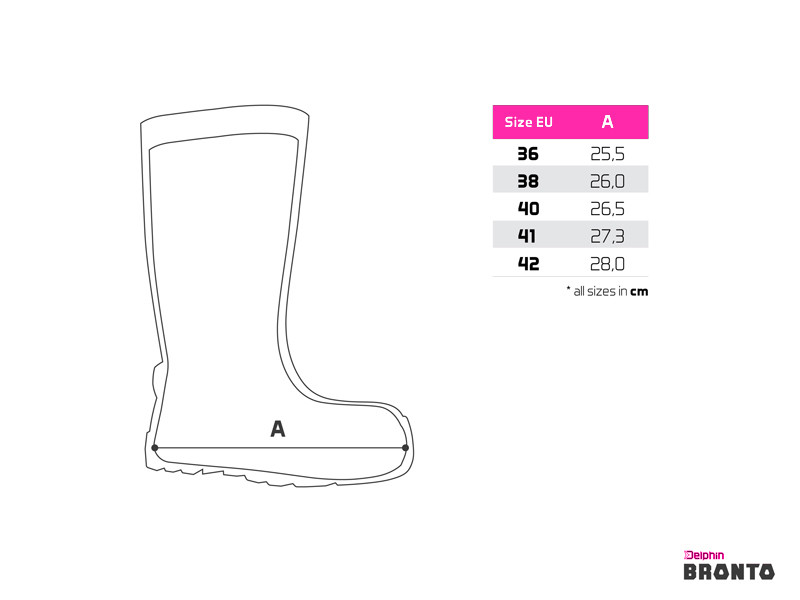 DELPHIN Holínky Bronto Queen vel. 41