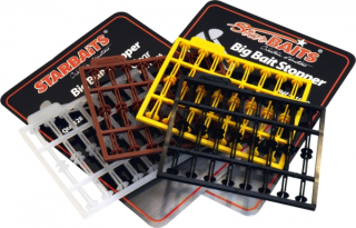 STARBAITS Zarážky na boilies Big Bait Stopper Pelety Kaki 128ks