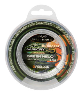 PROLOGIC Šokovy vlasec Mimicry Green Helo Leader 100m 0,60mm