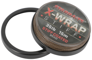 STARBAITS Šnůra X WRAP Stiff Coated 15m 35lb