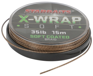 STARBAITS Šnůra X WRAP Soft Coated 15m 35lb