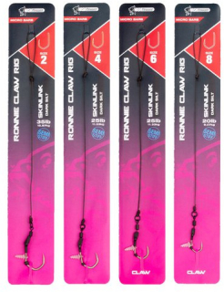 NASH Návazec Ronnie Claw Rig Micro Barb Size 2