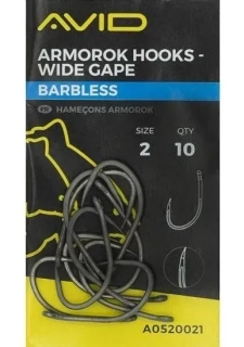 AVID Háčky Armarok Hooks Wide Gape Barbless #4