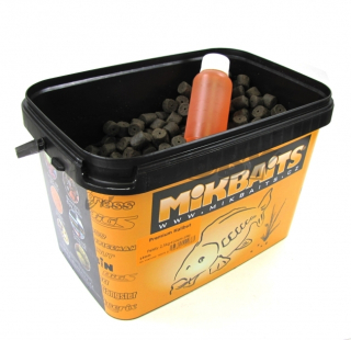 MIKBAITS Pelety Premium Halibut 2,5kg 20mm + 100ml lososového oleje