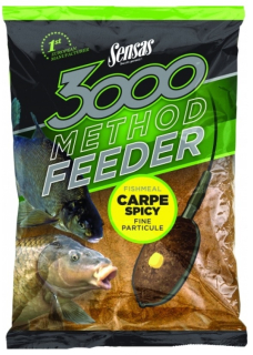 SENSAS Krmítková směs 3000 Method Feeder Carpe Spicy 1kg