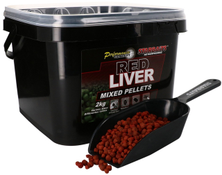 STARBAITS Pelety Mixed Red Liver 2kg