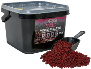 STARBAITS Pelety Mixed Pro Peach Mango 2kg
