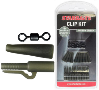 STARBAITS Závěs na olovo Clip Kit Set Weedy Green