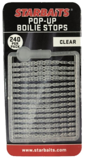 STARBAITS Zarážky na boilies Pop-up Boilie Stops Fluoro Clear