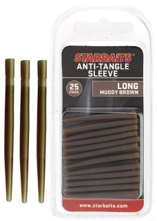 STARBAITS Převleky proti zamotání Anti-Tangle Sleeve Long Muddy Brown 25ks