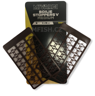 MIVARDI Zarážky na boilies V střední hnědé